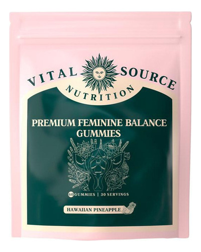 V Gomas Vital Source Feminine Balance Gummies Abacaxi