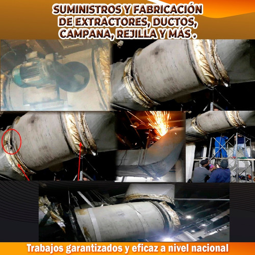 Imagen 6 de 10 de Suministro Fabricación Extractores Ducto Campana Rejilla