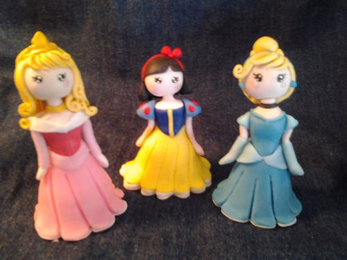 Princesas Disney Porcelana Fria. Adorno De Torta. Souvenirs