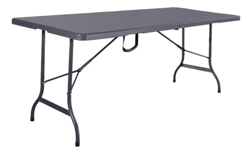 Mesa Plegable Rectangular 180x74x74 Cms Gris Northwest