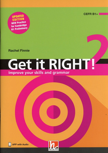 Get It Right ! 2 - Book W/e-zone (update), De Finnie Rachel. Editorial Helbling Languages, Tapa Blanda En Inglés, 2019