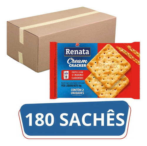 Biscoito Cream Cracker Renata 180 Sachês