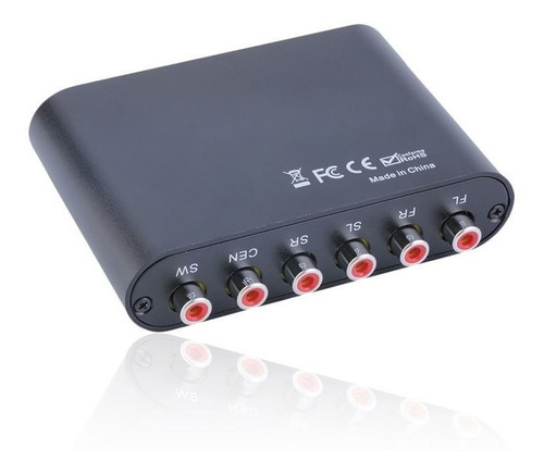 Conversor Audio Digital Toslink Coaxial A Analogico 5.1 220v