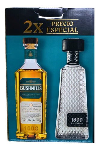 Whisky Bushmills Malt 10 750+teq Cuervo 1800 Cris 700ml