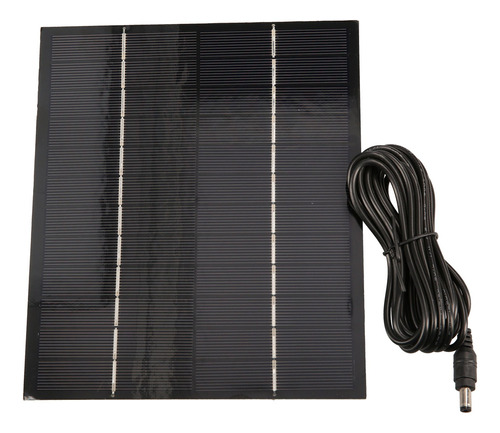 Panel Solar De 6w 12v 500ma Con Salida Cc 9.84 Ft