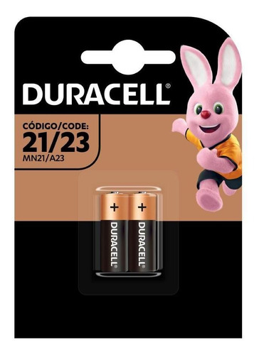 Pilha Alcalina Mn21/ A23 12v Duracell Com 2 Unidades