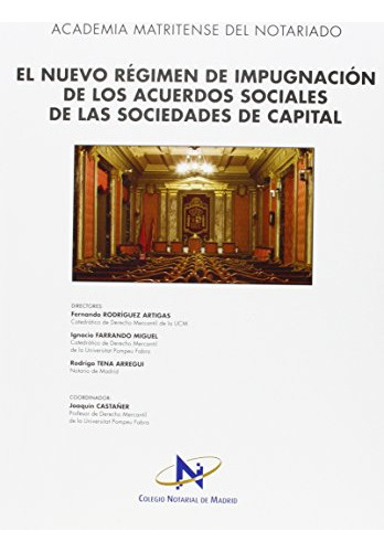Libro Nuevo Regimen De Impugnacion De Los Acuerdos Sociales