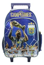 Comprar Mochila Carrito 16 Afa Seleccion Argentina Messi Campeones Color Azul