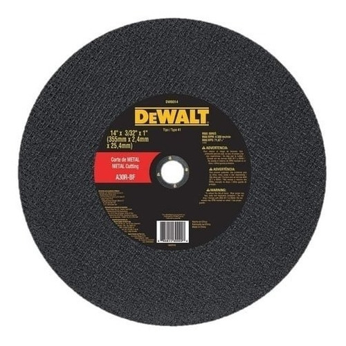 Disco Tronzadora 14 X 3/32 X 1 - Dewalt Dw44640