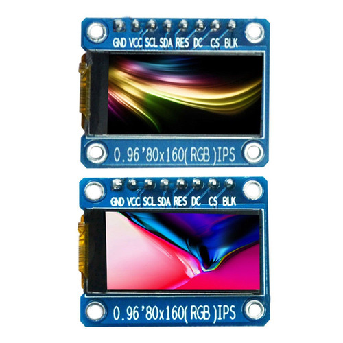 Arduino: Lcd Tft 0.96  80x160 Pix Spi St7735 Rgb Color 3.3v