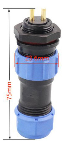 Enchufe De Aviación Conector Impermeable Ip68 Para 10 Pines