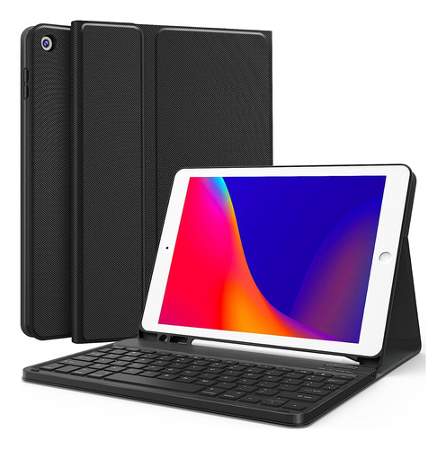 Funda Con Teclado Para iPad De 10.2 (9a 8a 7a Gen) Chesona