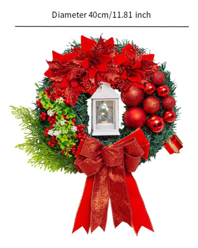 Guirlanda De Natal Artificial Guirlanda De Férias 40cm