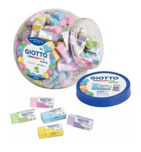 Pote Mini Goma Giotto (120pcs)