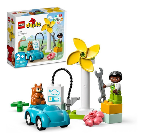 Set Mi Pueblo Lego® Duplo® 10985 Aerogenerador Y Auto 16pzs