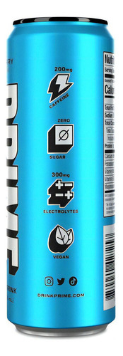 Prime Energy Drink Bebida Energetica Logan Paul Ksi 12 Pack Color Azul/blue Raspberry