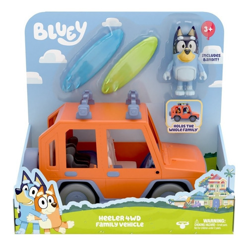 Bluey Auto Familiar Heeler 4 Wd Con Personaje