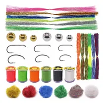 Comprar Kit De Materiales Para Atado De Moscas Principiantes Flashab Kit De Material Para Atar Moscas