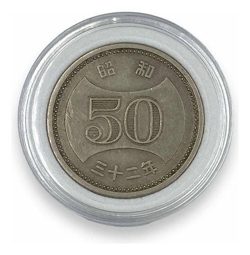Moneda De 50 Yenes Del Japón Año 1958 Continente Asiatico