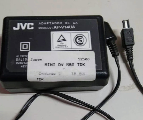 Cargador Filmadora Jvc Mod Ap-v14u Para Filmadora Jvc 630