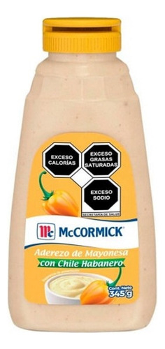 Mayonesa Con Habanero Mccormick 345gr - Producto Mexicano