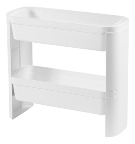 Organizador Plastico 2 Estantes 45x17x43cm Coza - Blanco 