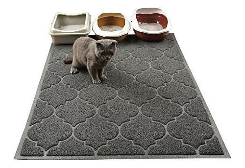 Cat Litter Mat Xl Super Tamano Libre De Ftalatos Facil De