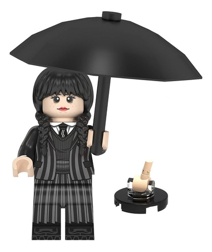 Figura Merlina Addams Y Dedos Wednesday Familia Locos Addams