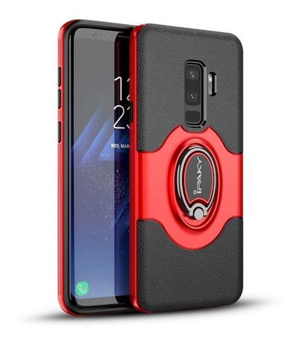 Funda Case Para Samsung  S9 Ring  Super Resistente Roja