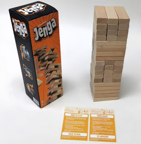 Clásico De Bloques De Madera Juego De Jenga