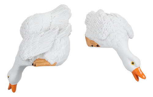 Estatuas De Pato De Jardín, 2 Unidades, Para Beber, De Resin