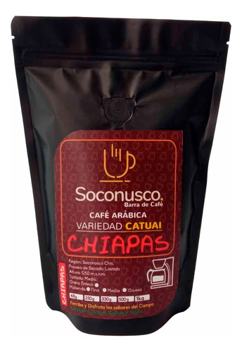 Café De Especialidad Catuai Soconusco Chiapas 250g Grano
