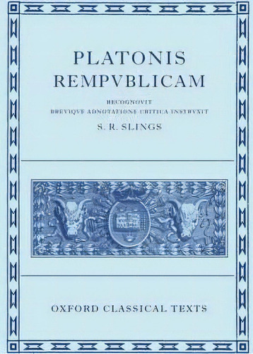 Plato Respublica, De Plato. Editorial Oxford University Press, Tapa Dura En Inglés