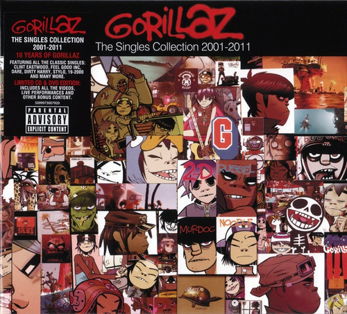 Cd + Dvd Gorillaz / The Singles Collection 2001-2011 Europeo