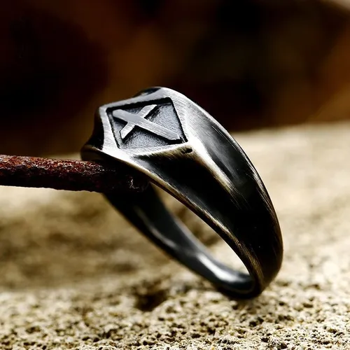 Jesus Cristiano Punk Anillos De Cruz Para Hombre Vintage Meses