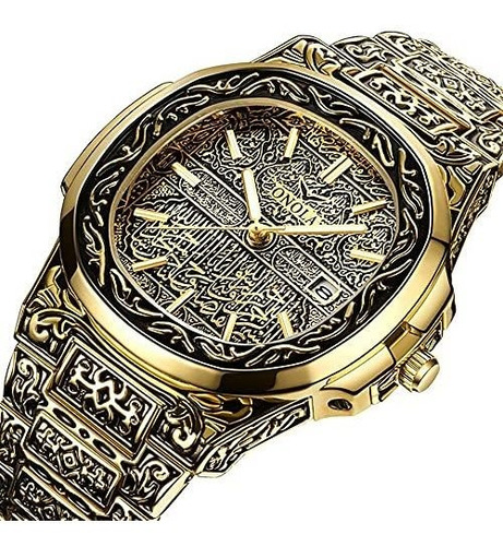 Reloj De Ra - Retro Men S Quartz Watches With Tattoo Pattern