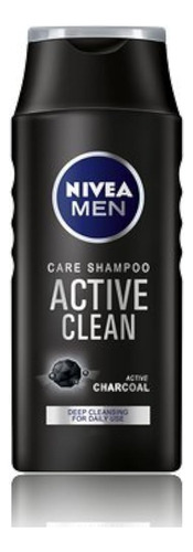 Nivea Men Care Champú Active Clean Charcoal Limpieza Profund