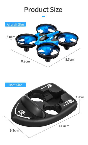 Dron Mini Rc 3 In 1 Aire,tierra,agua Niños Unico