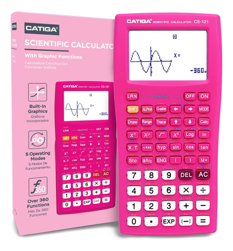 Calculadora Gráfica Cientifica Catiga Cs121 Rosa