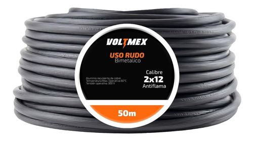 Cable Uso Rudo 2x12 - 50 Metros