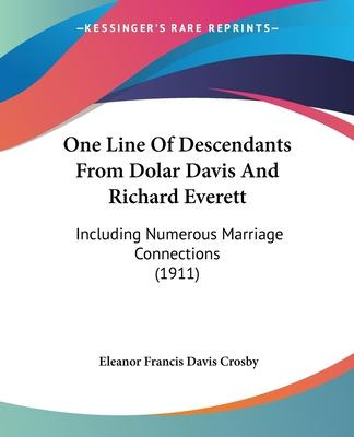 Libro One Line Of Descendants From Dolar Davis And Richar...