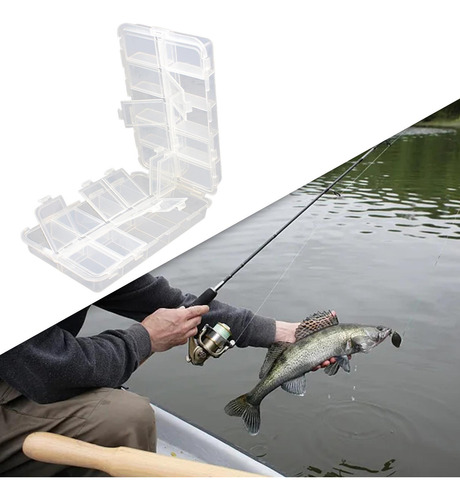 Caja De Aparejos De Pesca Plegable Premium Portátil Con 20