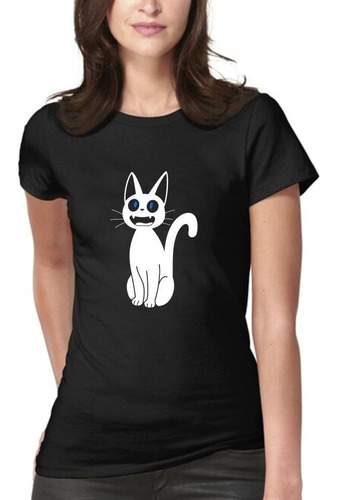 Polera Gato Jijiji   Lucky Cat   Gatito Happy Moda Mujer