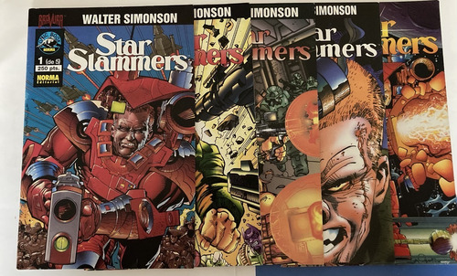 Comic De Autor: Star Slammers De Walter Simonson. 5 Tomos, Historia Completa. Editorial Norma