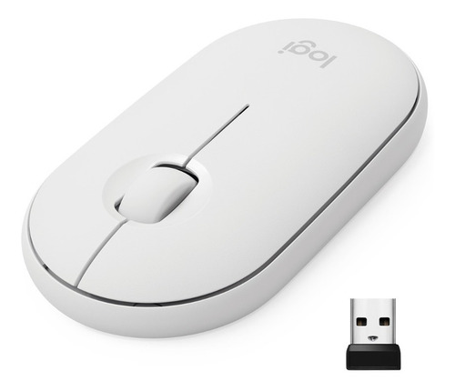 Mouse Wireless Silencioso Logitech M350 Blanco - Revogames