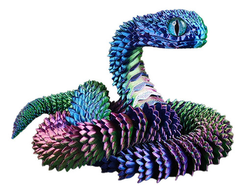 . Serpiente Impresa En 3d Realista Serpiente 3d Estatua De