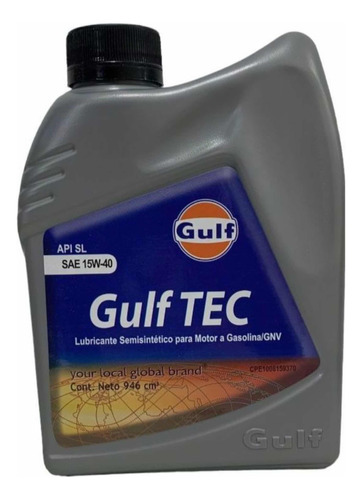 Aceite Gulf 15w40 Semisintetico