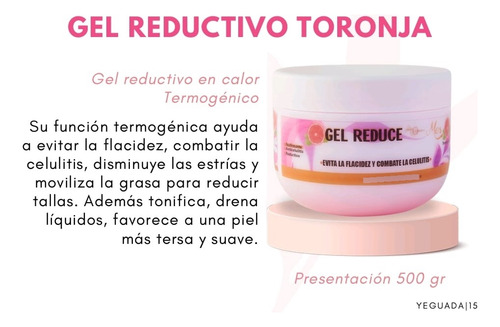 Gel De Toronja Reduce Termogénico Caliente 500 Gr.