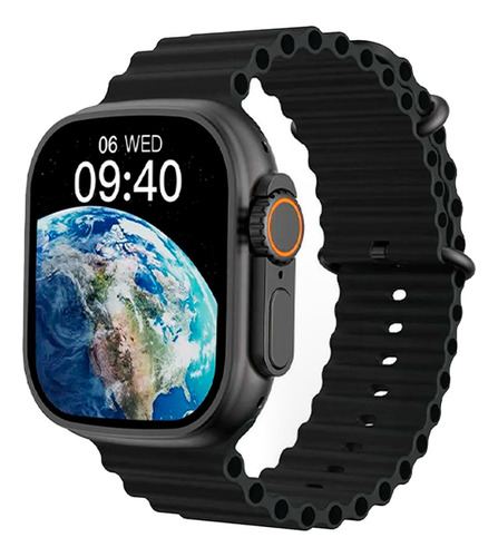 Smartwatch W68+ Ultra Series 8 Nfc Tela 2,02 Caixa Embalagem Pulseira Preto