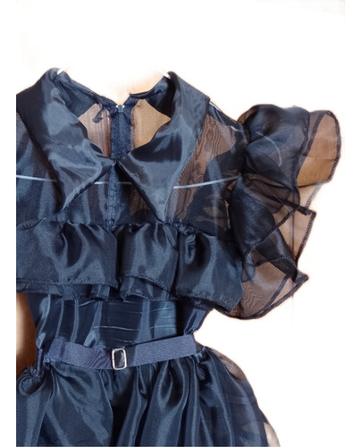 Disfraz Merlina Addams Vestido Baile Deluxe Negro 1